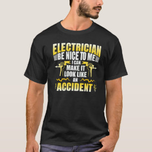 Elektrische werktuigbouwkundige monteur t-shirt