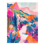 Elektrische woestijnpad foto afdruk (Voorkant)