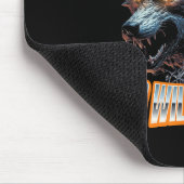 Elektrische Wolf Chaos Animal Rage Energy Muismat (Hoek)