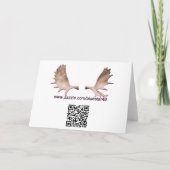 Elektrische wolf feestdagen kaart (Achterkant)