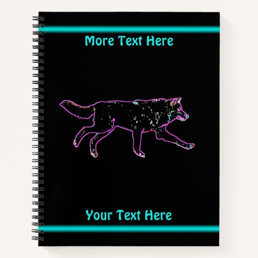 Elektrische wolf notitieboek (Voorkant)