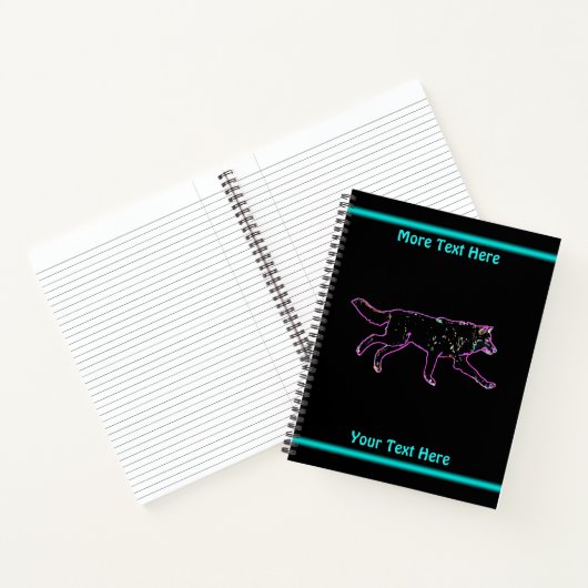 Elektrische wolf notitieboek (Binnen)