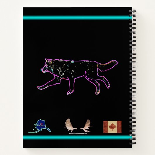 Elektrische wolf notitieboek (Achterkant)