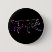 Elektrische wolf ronde button 5,7 cm (Voorkant)