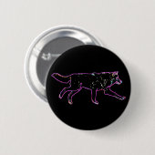 Elektrische wolf ronde button 5,7 cm (Voorkant /achterkant)