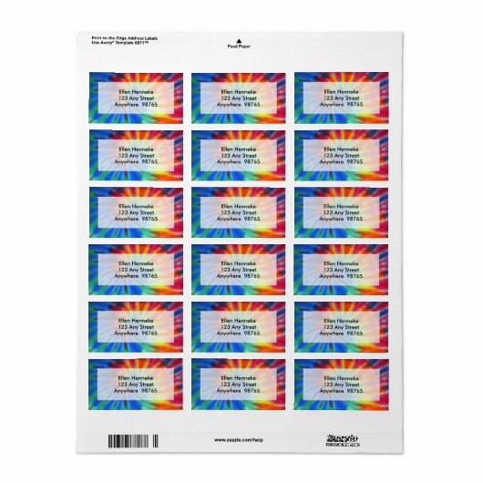 Elektrische wolhulp etiket (Full Sheet)