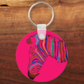 Elektrische Zebra. Sleutelhanger (Voorkant)