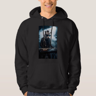 Elektrische Zebra Synthesizer Concert Hoodie