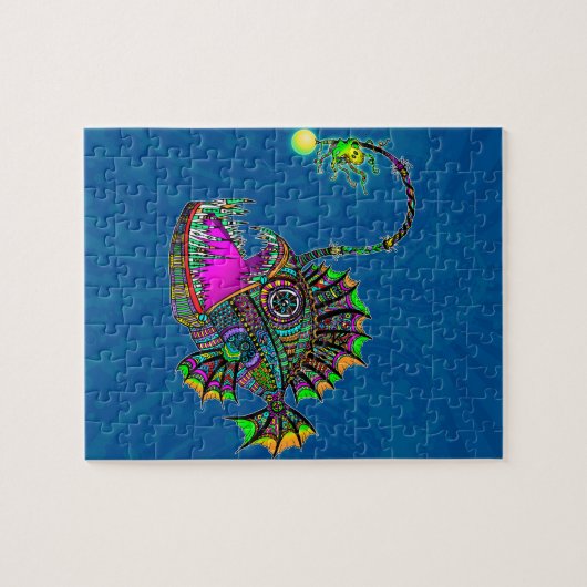 Elektrische zeevis legpuzzel (Horizontaal)