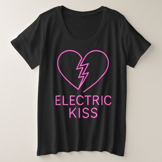 elektrische zoen grote maat t-shirt (Design voorkant)
