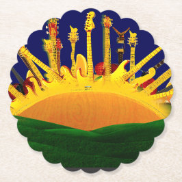 ELEKTRISCHE ZONSONDERGANG! KARTONNEN ONDERZETTERS