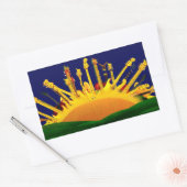 ELEKTRISCHE ZONSONDERGANG! RECHTHOEKIGE STICKER (Envelop)