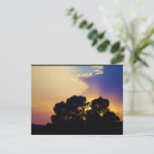 Elektrische Zonsondergangslucht Briefkaart (Staand voorkant)