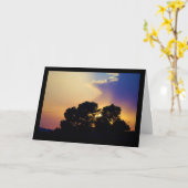 Elektrische Zonsondergangslucht Kaart (Gele Bloem)