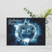 Elektriserend Pompoen Halloween Feest Kaart (Staand voorkant)