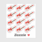 Elektro Gitaar Muziek Lessen Herinnering Bujo Plan Sticker (Vel)