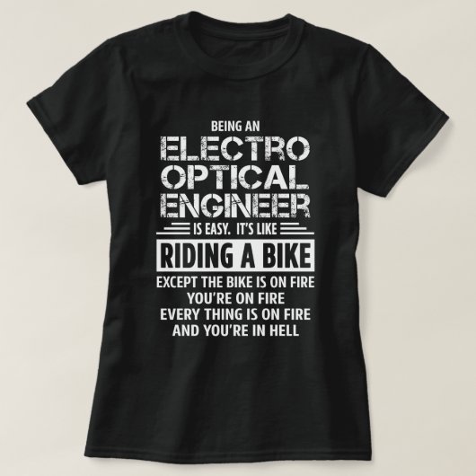 Elektro Optische Ingenieur T-shirt (Design voorkant)