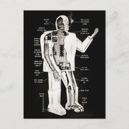  Elektro Robot Design Briefkaart