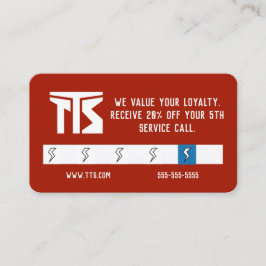 Elektroaannemer Professionele Loyaliteit Kaart Visitekaartje