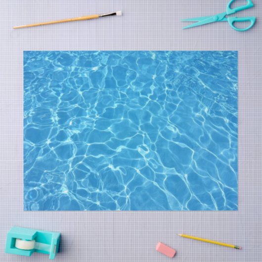 elektroblauw waterpapier tissuepapier (Craft)