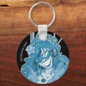 elektroblauwe sleutelhanger (Voorkant)