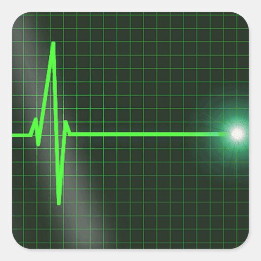 Elektrocardiogram Waves Sticker Pack (Voorkant)