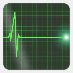 Elektrocardiogram Waves Sticker Pack