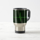 Elektrocardiogram Waves Travel Mug Reisbeker (Voorkant rechts)