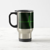 Elektrocardiogram Waves Travel Mug Reisbeker (Links)