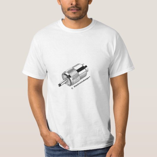 Elektrodesign - Klassieke PL259 T-shirt (Voorkant)