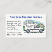 Elektrodiensten met Naam op Bedrijfstoestel Visitekaartje (Voorkant)