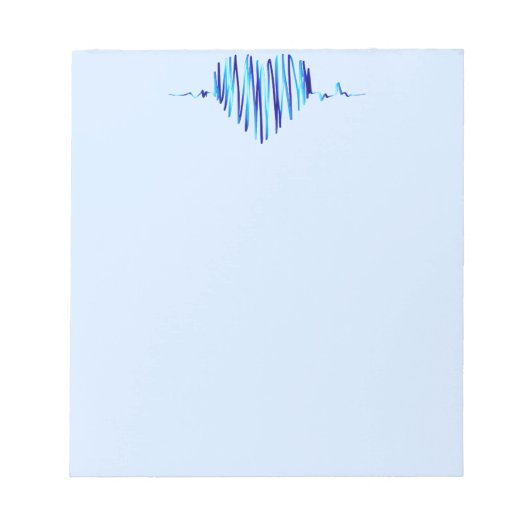 elektrohart notitieblok (Voorkant)