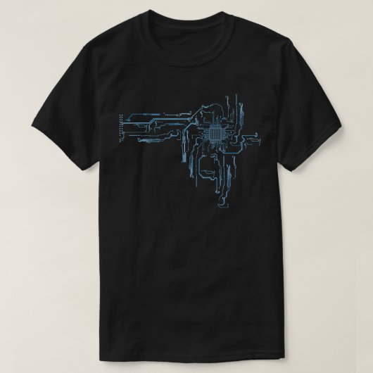 Elektroingenieur Computer CPU Core Circuit Board T-shirt (Design voorkant)