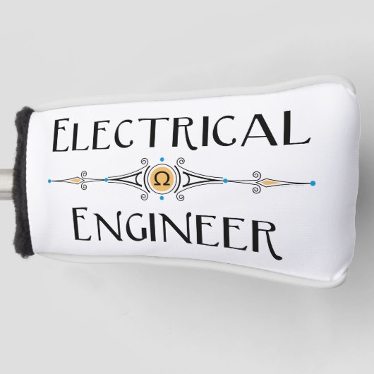Elektroingenieur decoratieve lijn golfheadcover (Voorkant)