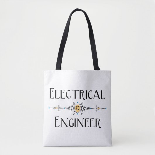 Elektroingenieur decoratieve lijn tote bag (Voorkant)