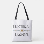 Elektroingenieur decoratieve lijn tote bag (Achterkant)