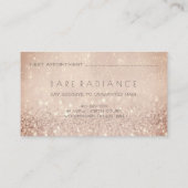 Elektrolyse Haarverwijdering Afspraak Roos Confett Afsprakenkaartje (Achterkant)