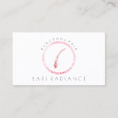 Elektrolyse Haarverwijdering Afspraak Wit Roze Afsprakenkaartje (Voorkant)