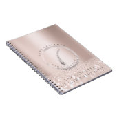 Elektrolyse Haarverwijdering Roos Logo Glitter Mer Notitieboek (Rechterzijde)