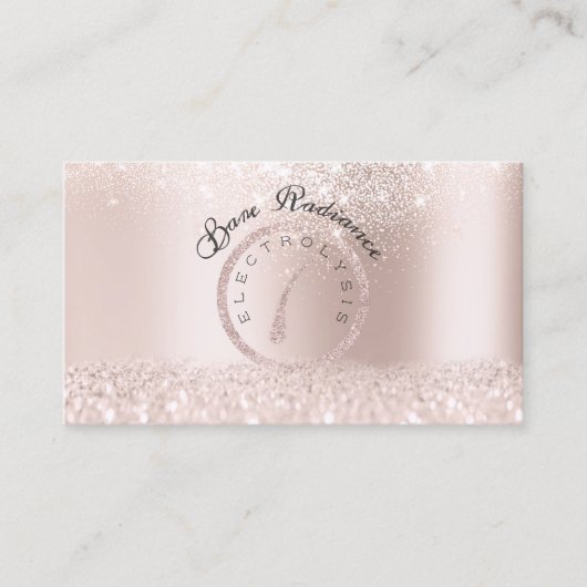 Elektrolyse haarverwijdering Roze roze Benoeming Afsprakenkaartje (Voorkant)