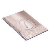 Elektrolysis haarverwijderend Roos Logo Glitter Sp Notitieboek (Rechterzijde)
