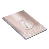 Elektrolysis haarverwijderend Roos Logo Glitter Sp Notitieboek (Rechterzijde)