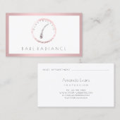 Elektrolysis haarverwijderingsaanduiding FramedPin Afsprakenkaartje (Voorkant / Achterkant)