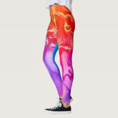 Elektromagnetisch Spectrum in Beweging Leggings (Links)