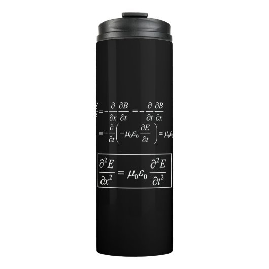 elektromagnetische golflengte d'alembert thermosbeker (Voorkant)