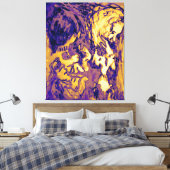 elektromagnetische straling canvas afdruk (Insitu (Slaapkamer))