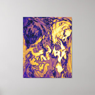 elektromagnetische straling canvas afdruk