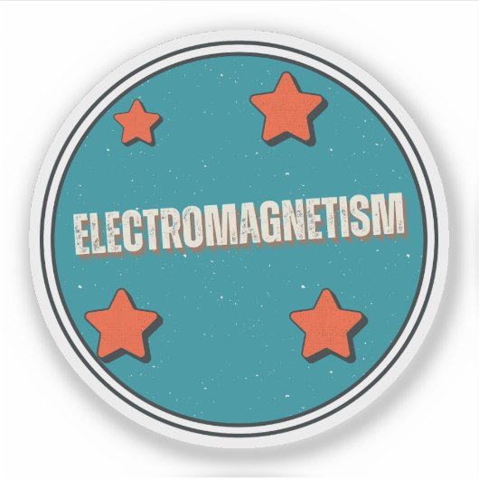 Elektromagnetisme Sticker (Voorkant)