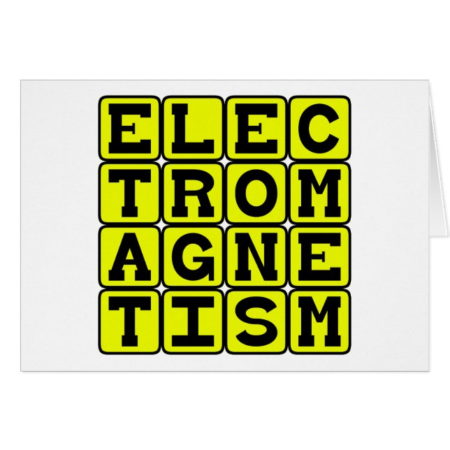Elektromagnetisme, tak van de natuurkunde (Voorkant Horizontaal)