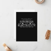 Elektromonteur Elektrotechnicus Elektriciteit Notitiekaartje (Voorkant / Achterkant in situ)